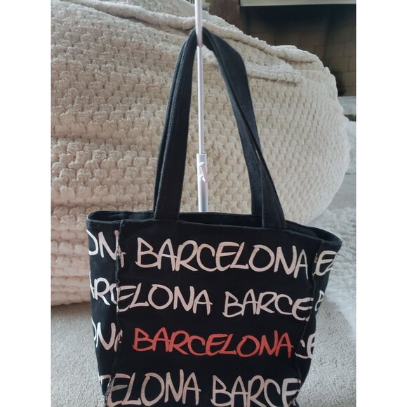 Robin Ruth Barcelona-Canvas Tote Bag With Bold Print & Reinforced Straps Small - Picture 3 of 16